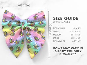 Rosy pink dog bow – available in sailor bow and bow tie styles