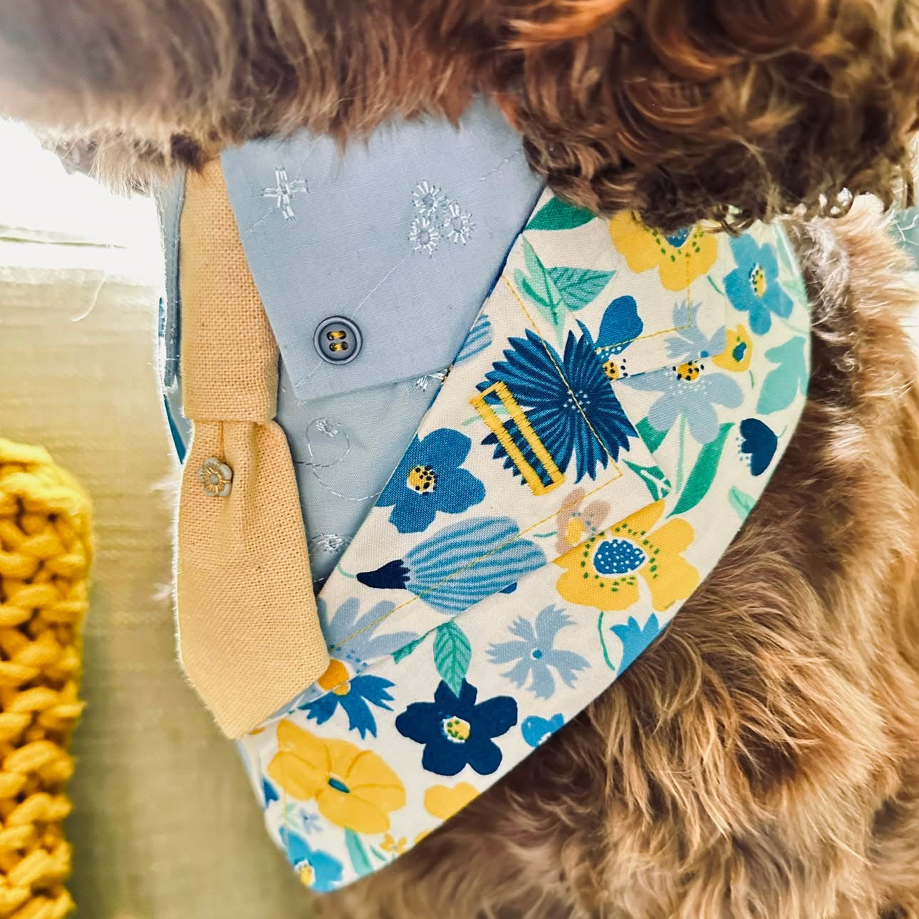 Size XS Dog Tuxedo Bandana Sewing Pattern PDF, Instant Download