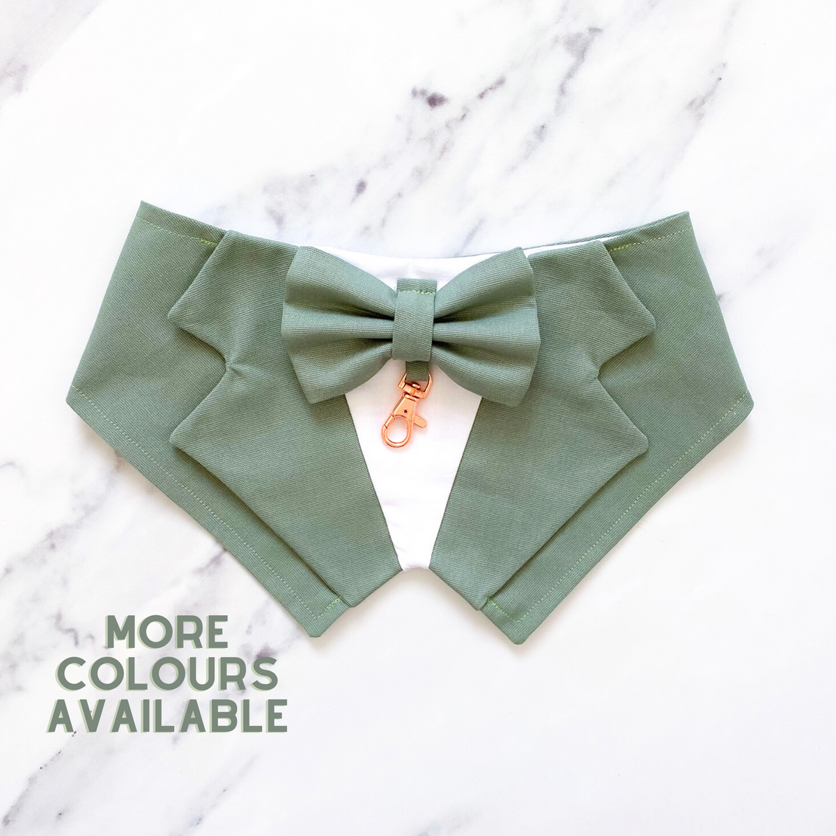 Sage Green Dog Tuxedo Bandana – Sarah Furever丨Handmade