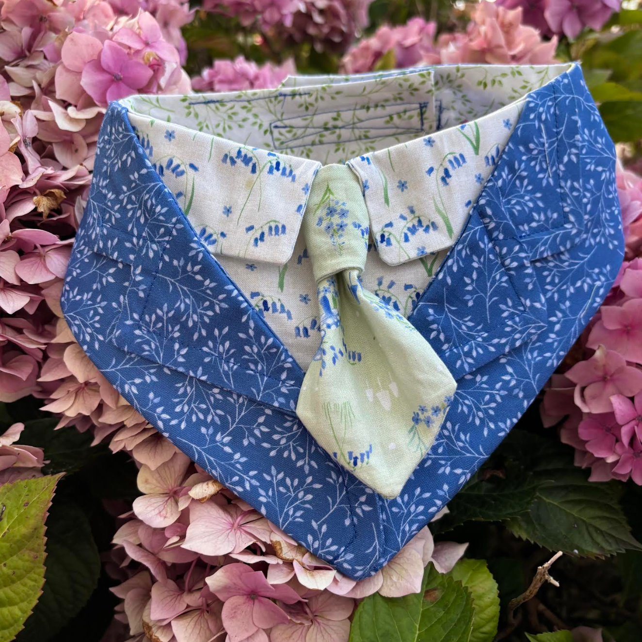 Size L Dog Tuxedo Bandana Sewing Pattern PDF, Instant Download