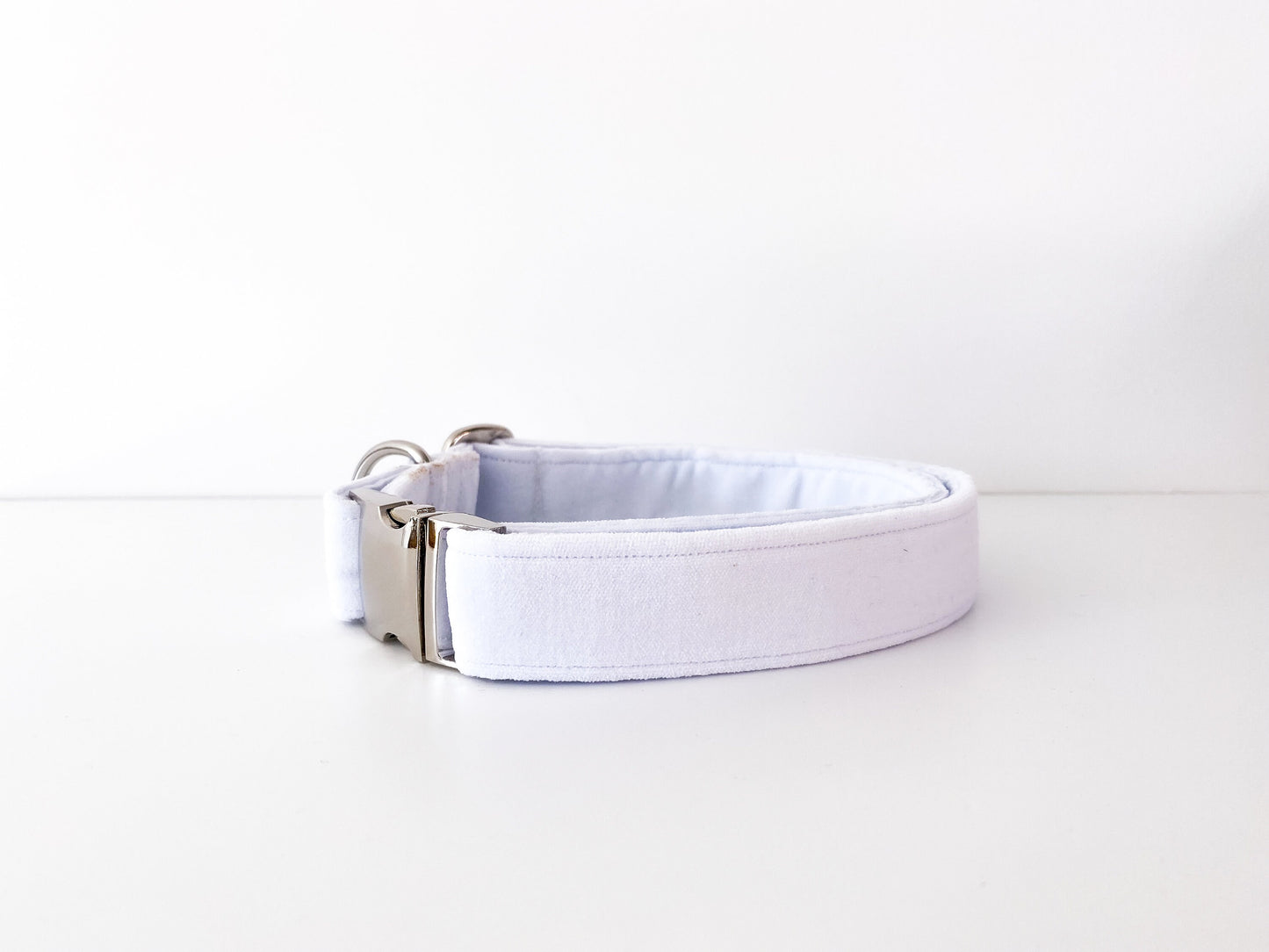 Pure White Velvet Dog Bow – Available in Sailor Bow and Bow Tie – Dog Wedding Attire – Optional to Add Matching White Velvet Pet Collar