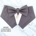 Grey Wedding Dog Tuxedo Bandana, Ring Bearer Attire for Pets