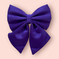 Purple Dog Bow, Available in Sailor bow and Bow Tie Style, Violet Dog Collar and Bow set, luxurious dog bow, optional with collar