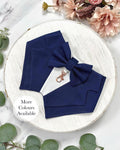 Navy Blue Wedding Dog Tuxedo Bandana, Ring Bearer Outfit For Pets
