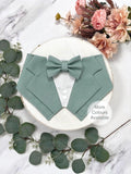 Sage Green Wedding Dog Tuxedo Bandana, Ring Bearer Style Available, More Colours Available