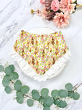 Easter Bunny Dog Bandana with Ruffle, Daffodil Spring Pet Bandana
