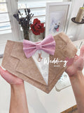 Taupe Wedding Dog Tuxedo Bandana, Ring Bearer Style Available, More Colours Available