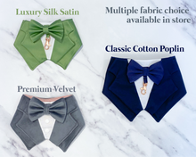 Load image into Gallery viewer, Dark Green Dog Tuxedo Bandana