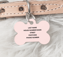 Load image into Gallery viewer, Peachy Peach Pet ID Tag – Bone-shaped
