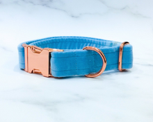 Load image into Gallery viewer, Baby blue velvet collar