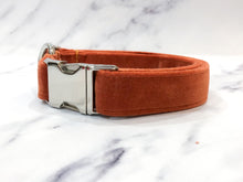 Load image into Gallery viewer, Cinnamon velvet dog collar