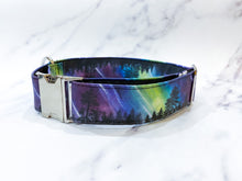 Load image into Gallery viewer, Northern Lights in Forest Dog Collar