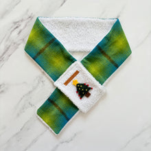 Load image into Gallery viewer, Green Monster Inspired Christmas Dog Scarf