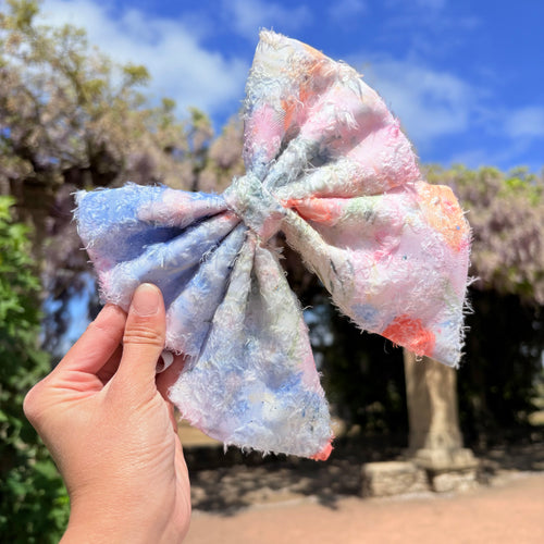 Summer Garden Dog Bow – available in sailor bow and bow tie styles