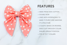 Load image into Gallery viewer, Dusky Rose Velvet Dog Bow, Available in sailor bow and bow tie style