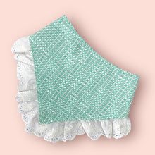 Load image into Gallery viewer, Light Mint Spring Tweed Pet Bandana