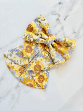 Load image into Gallery viewer, Sunflower Dreams Dog Sailor Bow