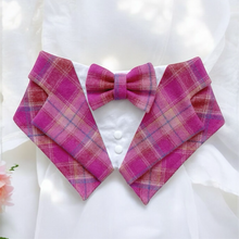 Load image into Gallery viewer, Pink Tartan Wool Tuxedo