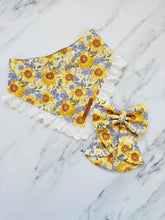 Load image into Gallery viewer, Sunflower Dreams Dog Sailor Bow