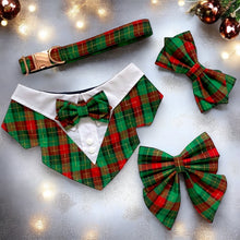 Load image into Gallery viewer, Christmas Plaid Dog Tuxedo