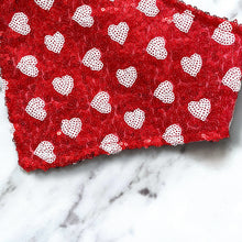 Load image into Gallery viewer, Red Hearts Valentine’s Day Bandana