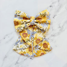 Load image into Gallery viewer, Sunflower Dreams Dog Sailor Bow