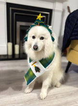 Load image into Gallery viewer, Green Monster Inspired Christmas Dog Scarf