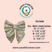 Load image into Gallery viewer, Easter Bunnies Dog Bow – Available in Bow Tie and Sailor Bow