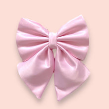 Load image into Gallery viewer, Light pink silk satin bow, available in sailor bow and bow tie