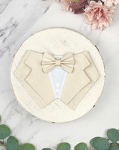 Load image into Gallery viewer, Cream Dog Tuxedo Bandana