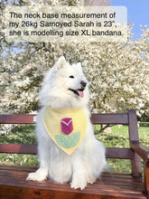 Load image into Gallery viewer, Tulip Dog Bandana (available from size S to XL)