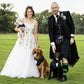 Black Watch Tartan Dog Tuxedo Bandana, Scottish Checks Dog Waistcoat for Clan Campbell