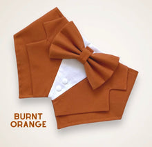 Load image into Gallery viewer, Terracotta Dog Tuxedo Bandana
