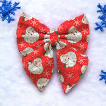 Load image into Gallery viewer, Father Christmas Dog Bow – Available in Bow Tie and Sailor Bow
