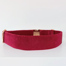 Load image into Gallery viewer, Red Velvet Dog Collar