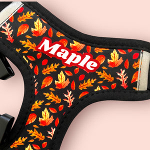 Autumn Maple Leaves Dog Harness