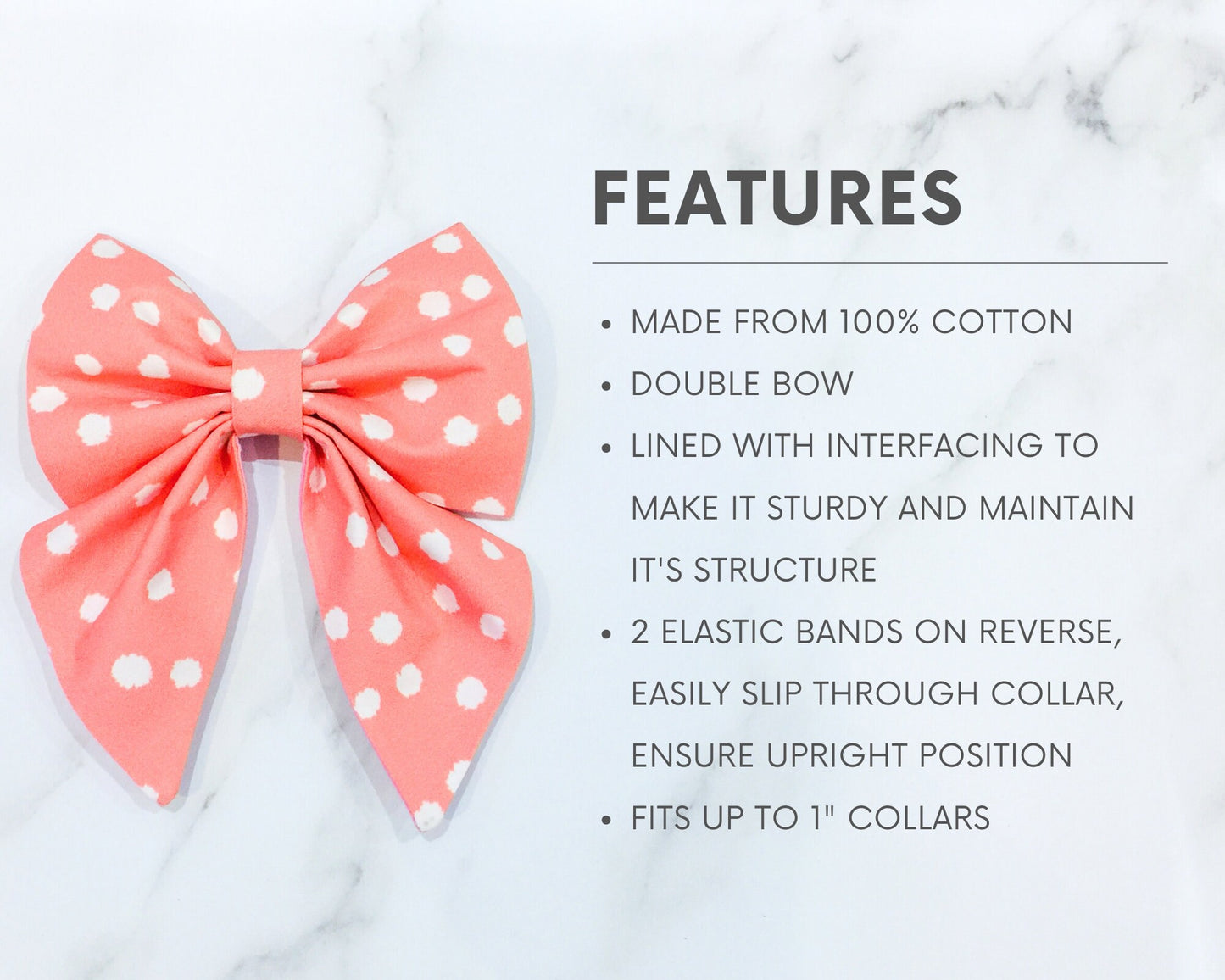 Summer Sunflower Dog Bow  – Available in Bow Tie and Sailor Bow – Optional to Upgrade with Matching Collar – Boho Sunflower bow