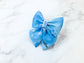 Sky Blue Dog Sailor Bow – personalise with name – Handcrafted in the UK