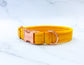 Summer Yellow Velvet Dog Sailor Bow – Handmade in the UK