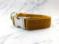 Handmade Mustard Velvet Dog Bow Tie or Sailor Bow