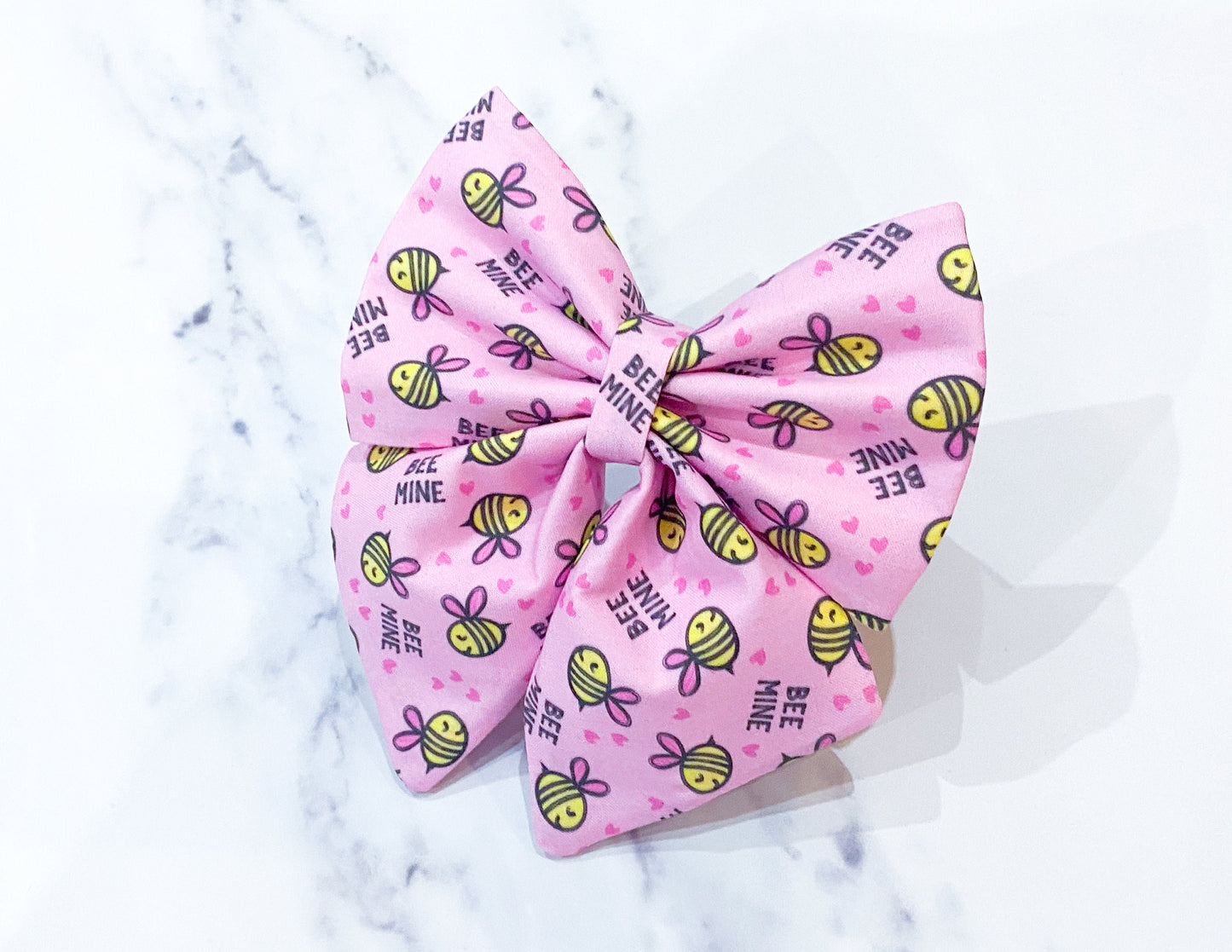 Valentine's day dog bow – Available in sailor bow and bow tie style– Optional to upgrade with matching dog collar
