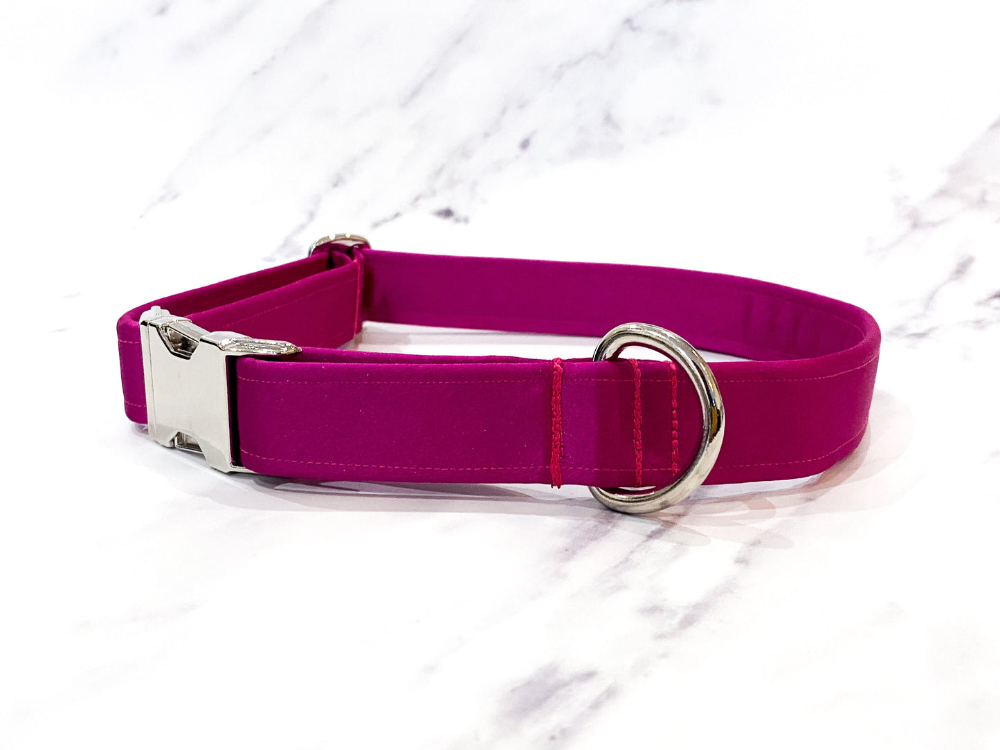 Cerise Silk Satin Dog Bow, Available in Bow Tie and Sailor Bow