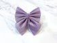 Light Purple / Lavender Velvet Dog Bow – Available in Sailor Bow and Bow Tie – Optional to Add Matching Purple Pet Collar