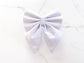 Pure White Velvet Dog Bow – Available in Sailor Bow and Bow Tie –  Dog Wedding Attire – Optional to Add Matching White Velvet Pet Collar