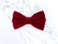Burgundy Red Velvet Dog Bow – Sailor Bow or Bow Tie
