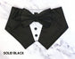 Champagne Gold Silk Satin Wedding Dog Tuxedo | Gold Beige Pet Tuxedo with Bow Tie  | Ring Bear Dog Tuxedo Bandana