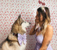 Lilac Silk Dog Bow – Purple Sailor Bow or Bow Tie