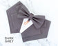 Grey Wedding Dog Tuxedo Bandana, Ring Bearer Attire for Pets