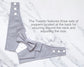 Light Grey Wedding Dog Bandana: Pet Ring Bearer Tuxedo Outfit