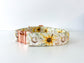 Summer Sunflower Dog Bow  – Available in Bow Tie and Sailor Bow – Optional to Upgrade with Matching Collar – Boho Sunflower bow